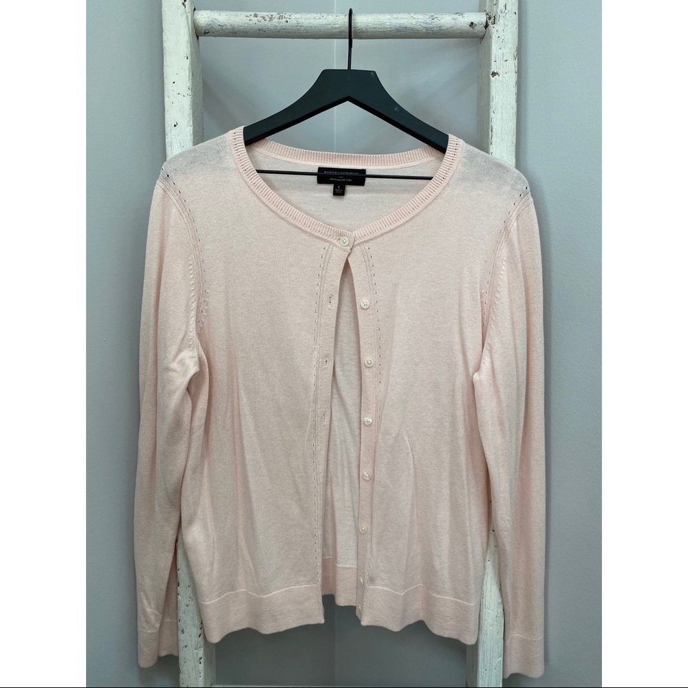 Banana Republic Light Pink Cardigan